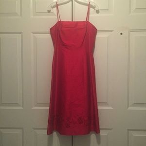 Dress, Red, Spaghetti Strap, Ann Taylor, Sz 4