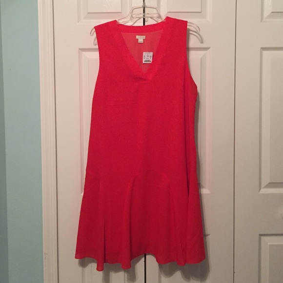 J.Crew Red cherise dress