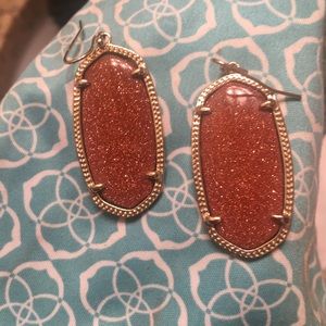 Kendra scott Elle earrings in goldstone