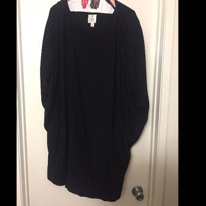 Black batwing cocktail dress