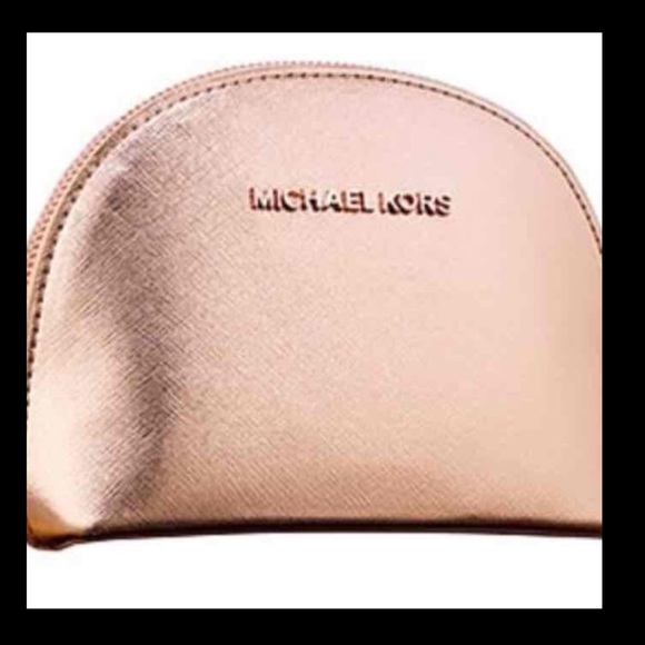 Michael Kors Rose Gold Makeup Bag