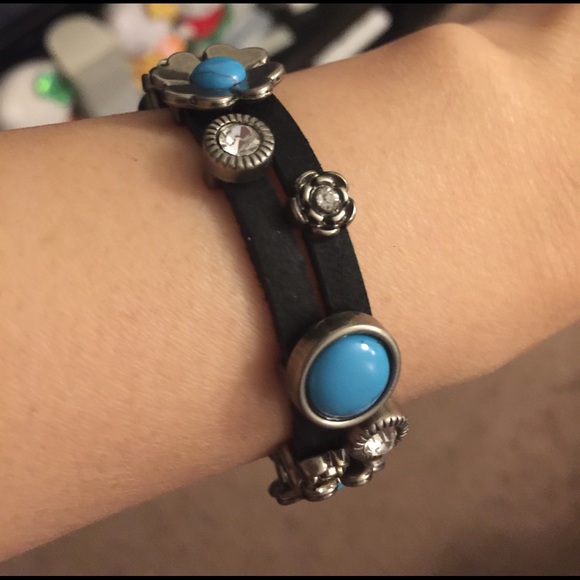 The DENA turquoise toggle bracelet - BLACK - Picture 4 of 5