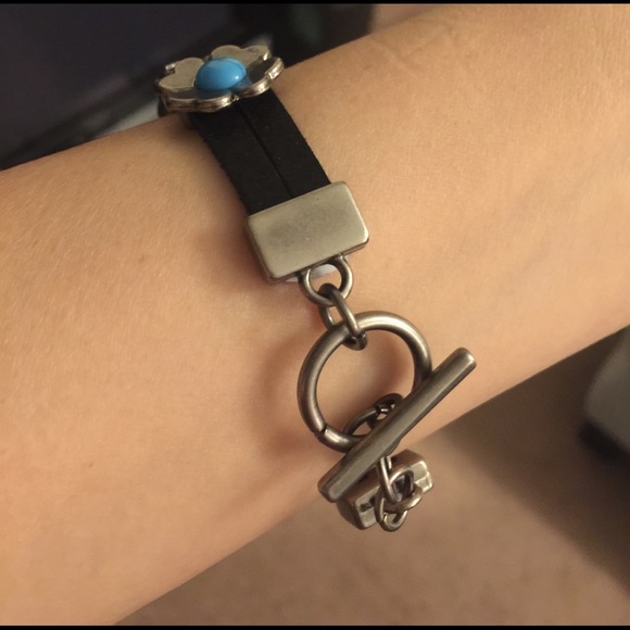 The DENA turquoise toggle bracelet - BLACK - Picture 5 of 5