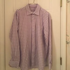 Light Blue & Purple Tasso Elba Button Down