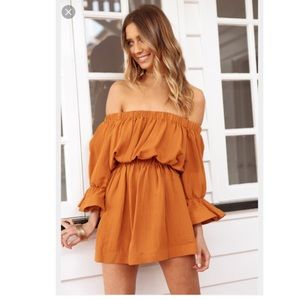 SOLD‼️Off the shoulder boho dress