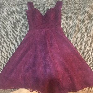 EGGPLANT bridesmaids dress