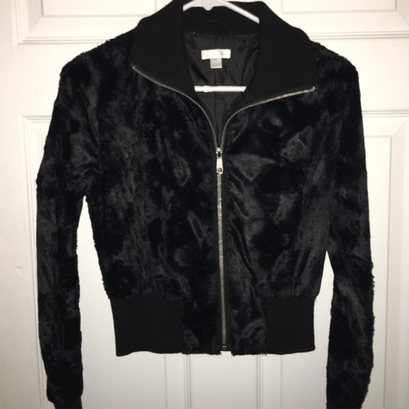 GO faux black track top