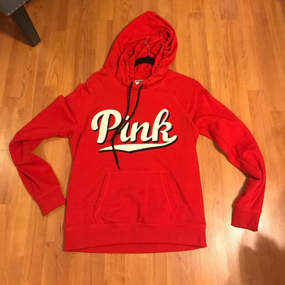 Pink by Victoria's Secret Red Hoodie Medium