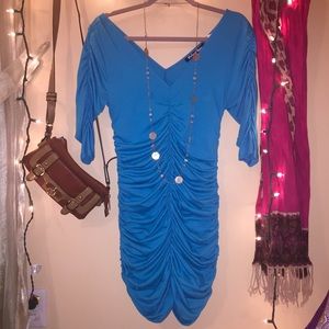 Stretchy Ruched Bodycon Dress