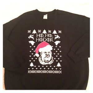 GOT inspired ho ho hodor Christmas sweater