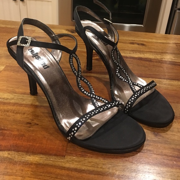 Unlisted Shoes - Black Strappy Evening shoes
