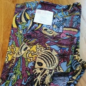Lularoe Sea/Ocean Leggings: One Size