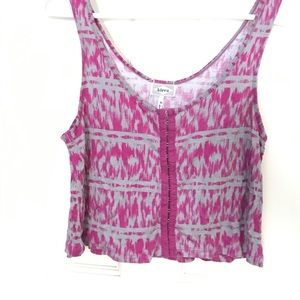 Kirra Stitch up Crop Top Pink