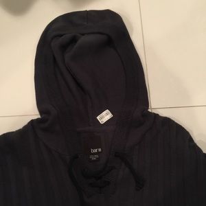 Bar III Long Sleeve Hooded shirt