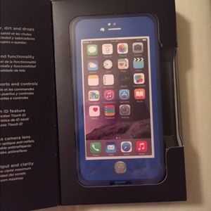 iPhone 6 blue fre life proof case