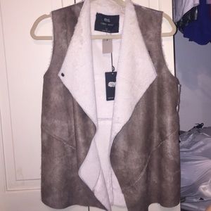 Lightly lined vest.