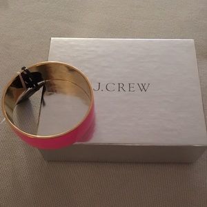 J. Crew pink bangle bracelet.