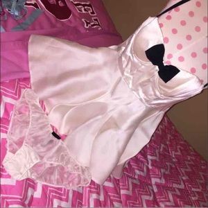 Victoria's Secret Satin Tuxedo Babydoll