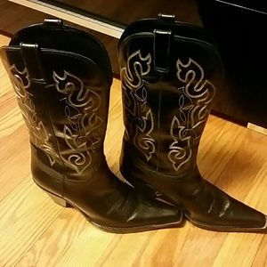 Maria Lya Leather Cowboy Boots