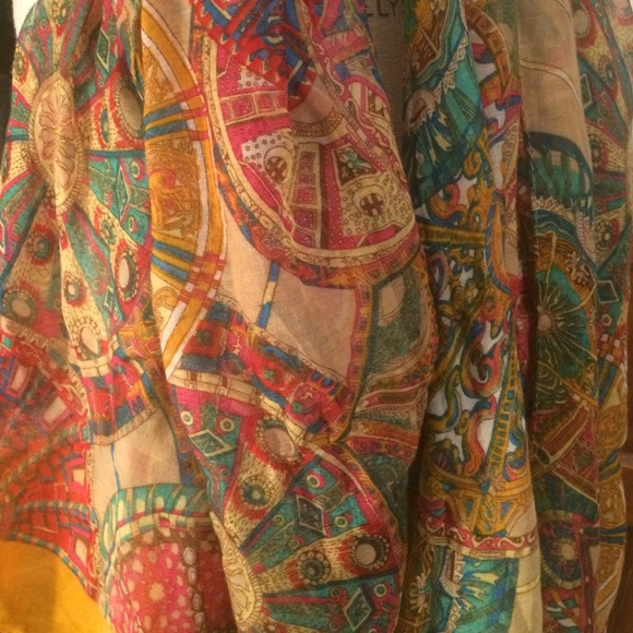 Colorful Gypsy Scarf! Perfect for Fall. - Picture 3 of 3