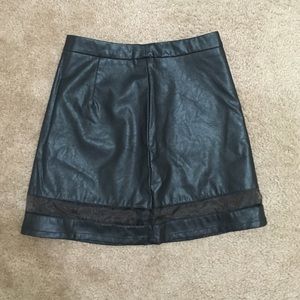 Leather skirt