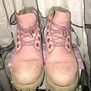 Pink Timberland Boots