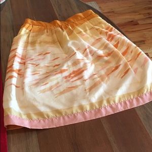 Orange and pink Anthropologie skirt