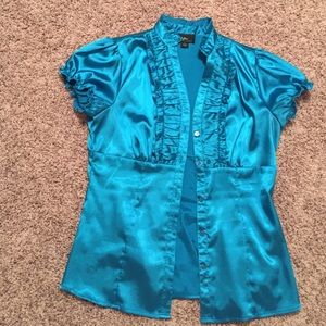 Blue Silk shirt