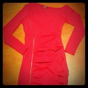 💋RED bebe 💋 Long Sleeve 💋Cocktail 💋Party Dress