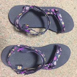 Floral Teva sandals