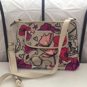 Coach Floral Print Crossbody Purse
