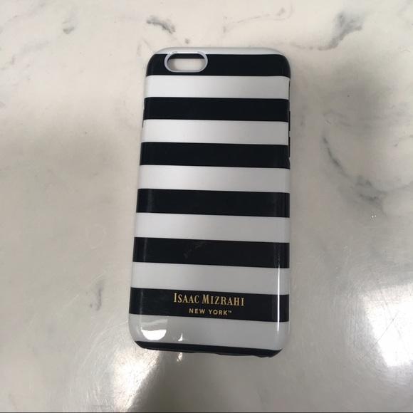 iPhone 6 black and white stripe hard case