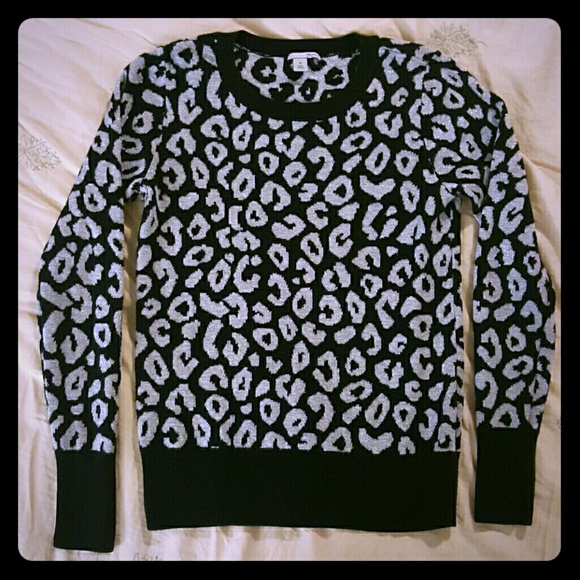 Halogen Leopard Print Sweater - Picture 1 of 3