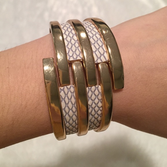 White and Gold Cuff
