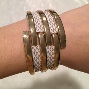 White and Gold Cuff