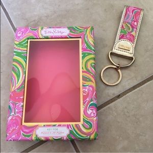 Lilly Pulitzer key fob in All Nighter