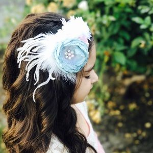 Girls couture headband, flower headband