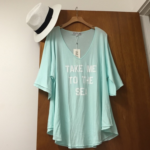 Wildfox Tops - 🍾NWT Wildfox Beach Sea Top Coverup Dress S M