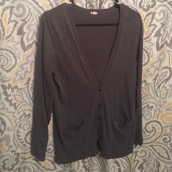 Gray cardigan