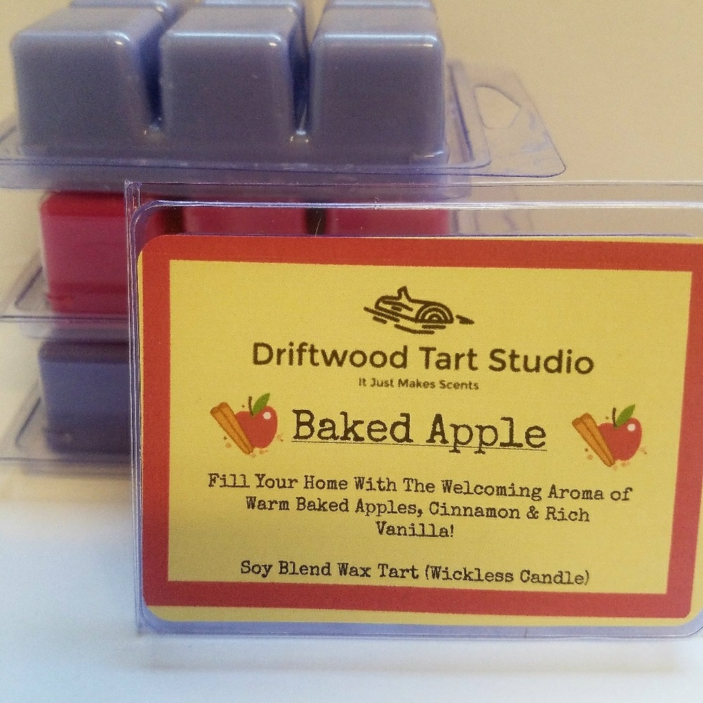 Baked apple soy blend wax tart/melt - Picture 2 of 3