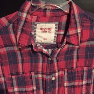 Mossimo Plaid Shirt w/ Elbow Patches