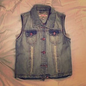 Faded denim vest from Hot Kiss, size medium