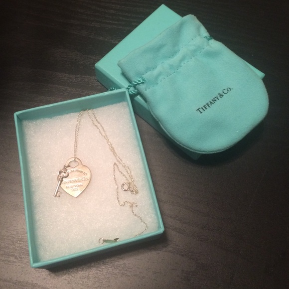 Tiffany & Co. Lock & Heart Necklace