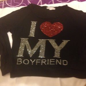I ❤️boyfriend Long sleeve t shirt.