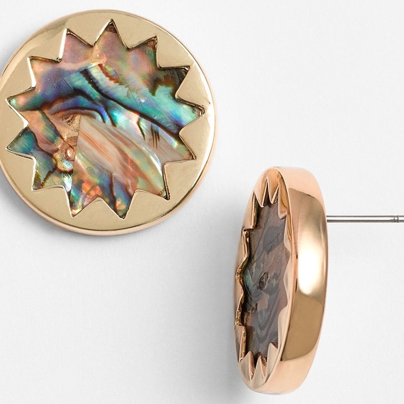 One Abalone Sunbust House of Harlow Stud