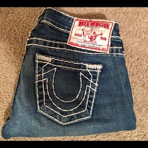 True Religion Supert Crop Jeans Size 26