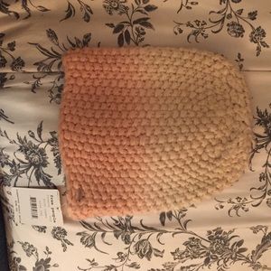 Free People Pink Ombré Woven Hat