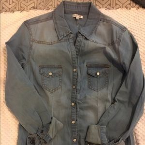 Buffalo denim long sleeve shirt
