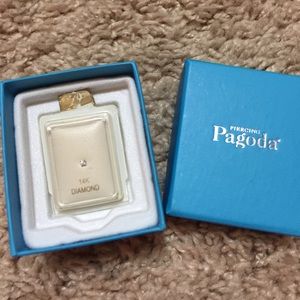 14K Diamond Nose Stud