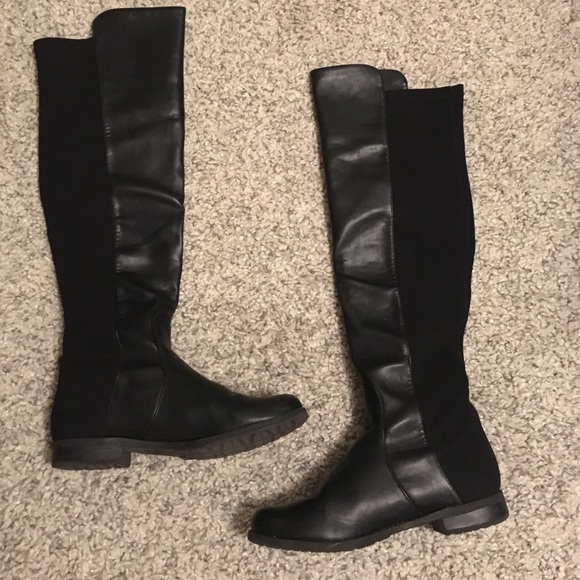 Leather Over the Knee Boots